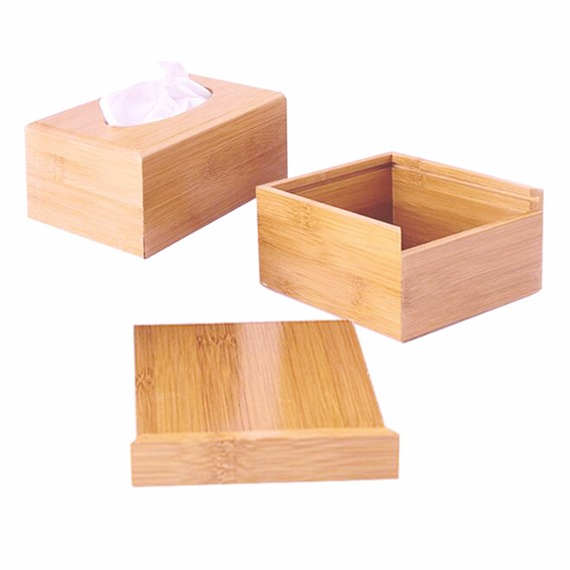 Bamboo Tissue Box & Roll Storage – Eco-Friendly Table Decor