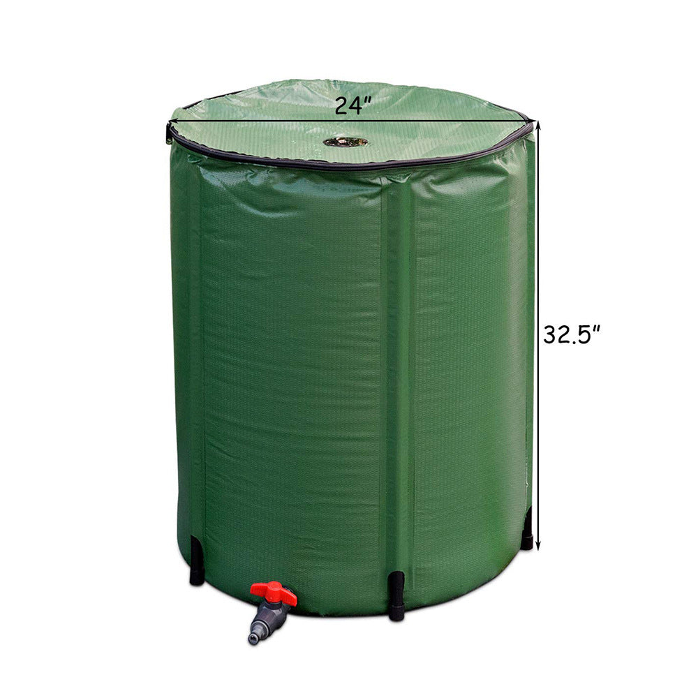 Garden Rainwater Collection & Recycling Bucket – 225L PVC Drip Irrigation Barrel for Home Gardening