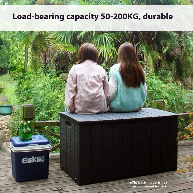 Outdoor Waterproof & Sun-Resistant Storage Box – Garden, Balcony, and Courtyard Toolbox