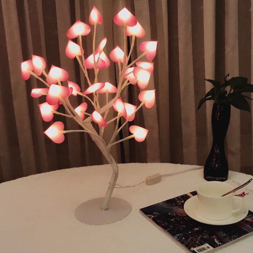 LED Cherry Blossom Wire Garland Light – Fairy String Lamp for Kids Bedroom & Home Decor