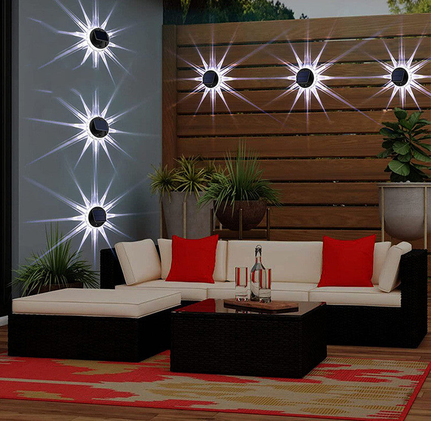 Solar-Powered LED Wall Light – Intelligent Light Control Outdoor Lamp