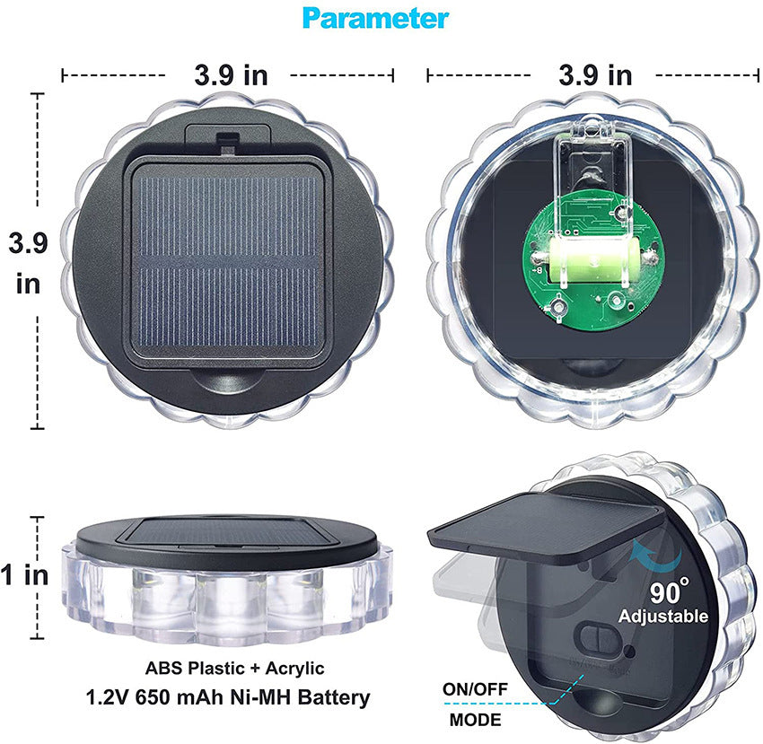 Solar-Powered LED Wall Light – Intelligent Light Control Outdoor Lamp