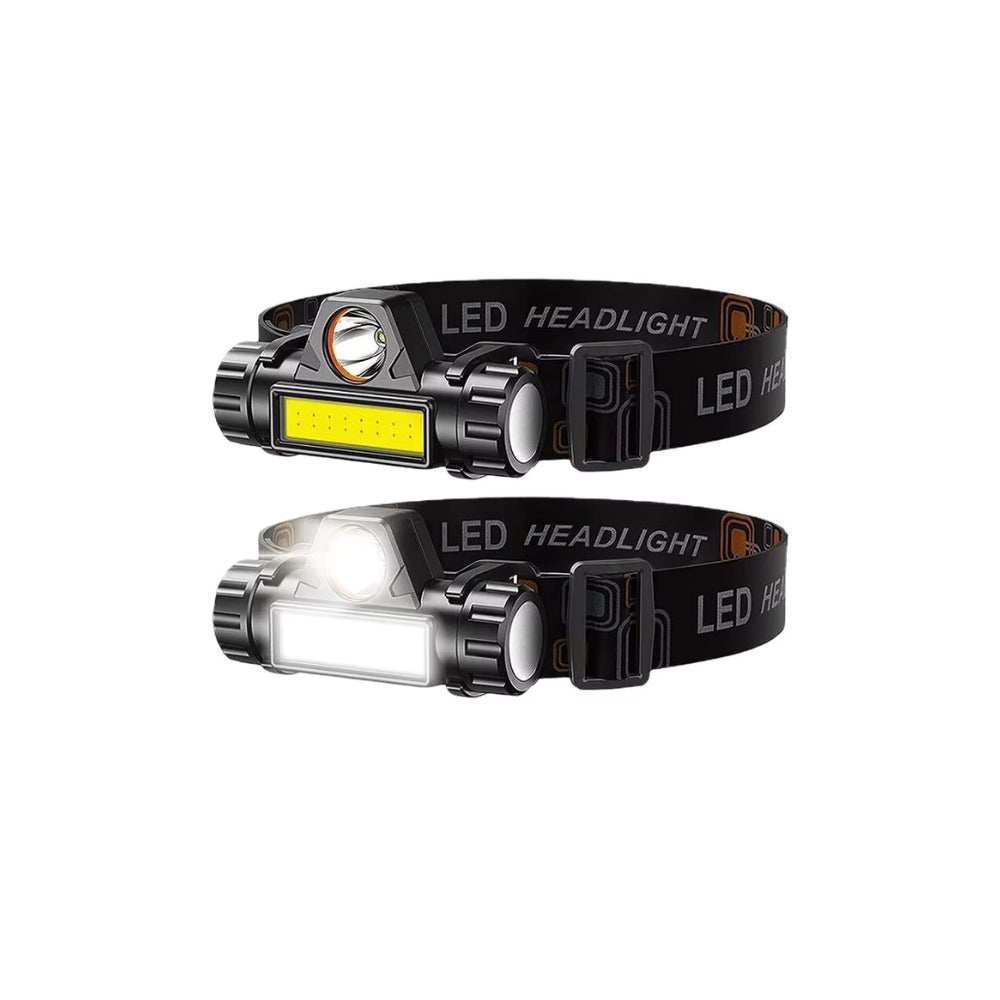Rechargeable COB LED Headlamp USB