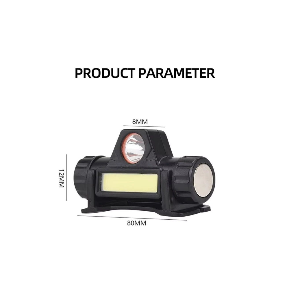 Rechargeable COB LED Headlamp USB