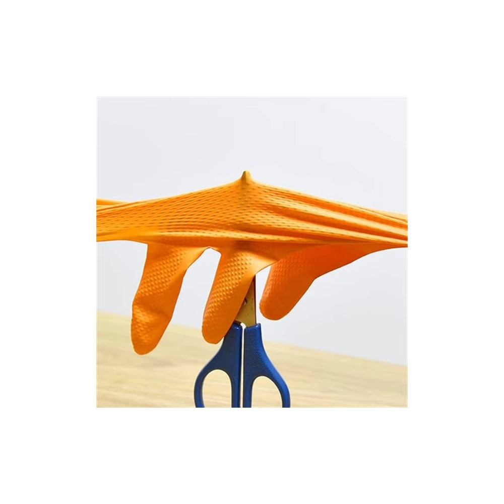 Heavy Duty 8Mil Orange Nitrile Gloves